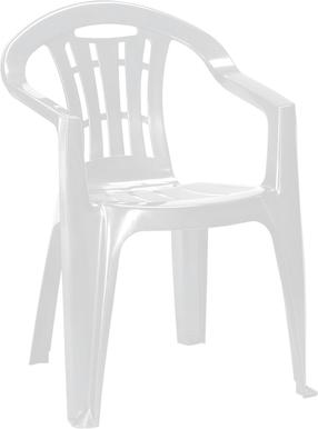 Lauko kėdė Keter Mallorca, balta sp., 56 cm x 58 cm x 79 cm