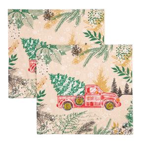Kalėdinės popierinės servetėlės Homla We Care Vintage Christmas Car, 33 cm x 33 cm, įvairių spalvų, 20 vnt.