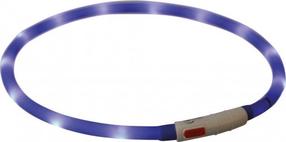 Antkaklis šunims Trixie Flash Light, tamsiai mėlyna sp., 700 mm x 10 mm, XS-XL