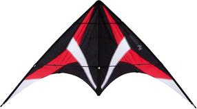 Aitvaras Dragon Fly Stunt Kite Maestro 165, 165 cm x 80 cm, balta sp./juoda sp./raudona sp.
