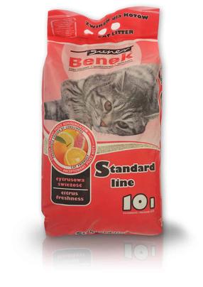 Kačių kraikas Super Benek Standard, bentonitas, 10 l