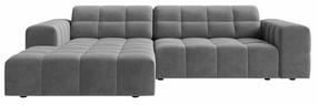 Kampinė sofa Cosmopolitan Design Chicago Venus 2929, šviesiai pilka sp., kairinė, 167 x 234 cm x 78 cm