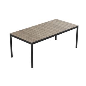 Lauko stalas Keter Deco Porto Nova, juoda sp./natūralaus uosio sp., 200 cm x 94 cm x 75 cm