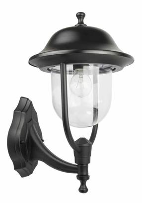 Sieninis lauko šviestuvas Su-Ma Prince, 60W, E27, IP43, juoda sp., 25 cm x 44 cm