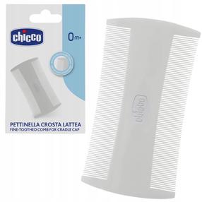 Zīdaiņu matu suka Chicco Fine Toothed, 0 mēn., balta krās.