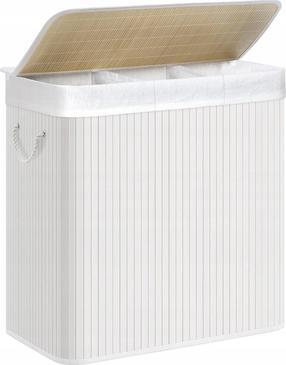 Veļas kaste Leobert LCB091W01, 150 l, brūna krās./balta krās., 40 cm x 60 cm x 61.5 cm