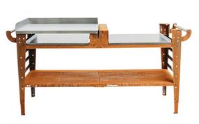 Picas cepeškrāsns galds GrillSymbol Baso, 70 cm x 180 cm x 85 cm
