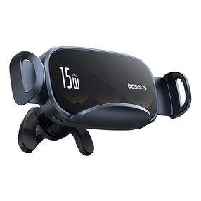 Automobilinis telefono laikiklis Baseus LightChaser, 139 mm x 74 mm, 0.384 kg, 4 - 6.7 ", juoda sp., 5 - 15 W