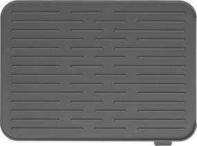 Žāvēšanas paliktnis Brabantia, 43.8 cm x 32.5 cm x 0.9 cm, silikons, pelēka krās.