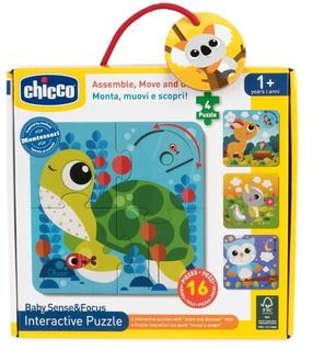 Пазл Chicco Baby Sense & Focus Interactive, многоцветный, 16 шт.