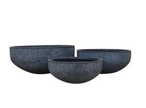 Lillepott Domoletti LT3458-3S, keraamiline/savi, Ø 60 cm, hall v.