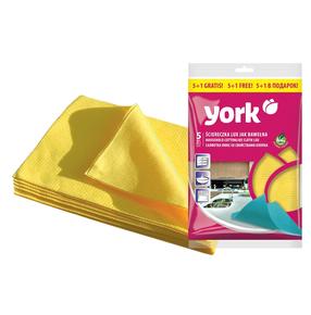 Тряпочка, универсальная York 020330, многоцветный, микрофибра, 6 шт.