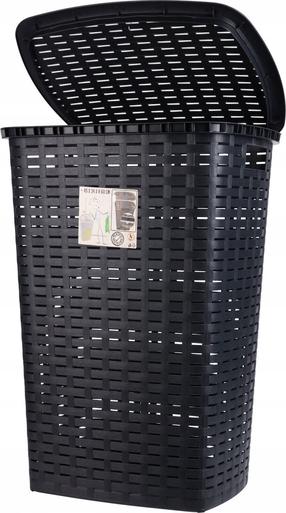 Veļas kaste Storage Solutions 89927, 53 l, melna krās., 45 cm x 34 cm x 60 cm