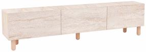 Televizoriaus spintelė Kalune Design Alvin, travertine sp., 31.4 cm x 180 cm x 42 cm