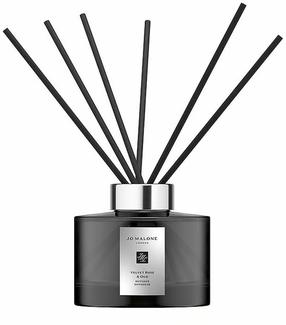 Mājas aromatizētājs, smaržu kociņi Jo Malone Velvet Rose & Oud, 165 ml Melna krās.