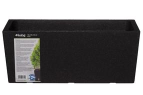 Termo vazonas 4Living 605719, polipropilenas (pp), 55 cm x 25 cm, Ø 55 cm, juoda sp.