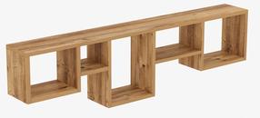 Настенная полка Kalune Design Amanos 854KLN1726, сосновый цв., 32 см x 17 см x 120 см