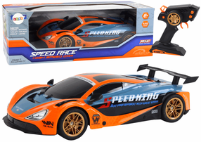 Rc automašīna Lean Toys Speed Race High Speed, 1:10, oranža krās.