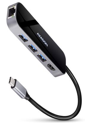 Adapteris Axagon HMC-6GL, sudraba krās./melna krās.
