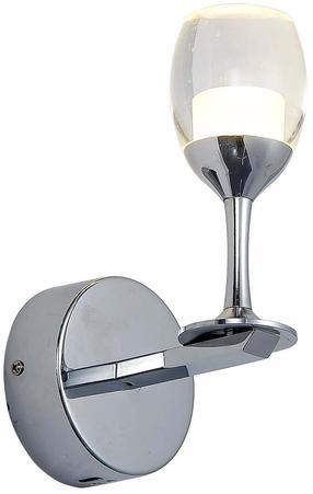 Lampa sienas Milagro Coppa ML307, LED, 4000 °K, 1 x 5 W, balta krās. / hroma krās.