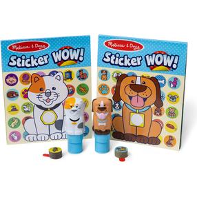 Lipdukai, rinkinys, gyvūnai Melissa & Doug Sticker WOW!, įvairių spalvų