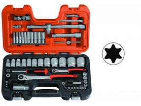 Instrumentu komplekts Bahco 1/4" & 1/2" Square Drive Socket Set