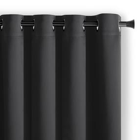 Pimendavad kardinad Restilo Blackout, must v., 140 cm x 245 cm