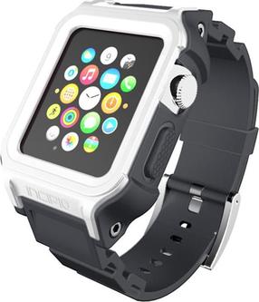 Apsauginis rėmelis Incipio, Octane Strap Apple Watch 38mm, balta sp./juoda sp.