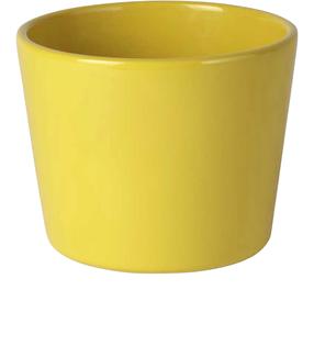 Lillepott Polnix, keraamiline, Ø 12 cm, kollane v.