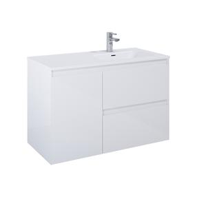 Vonios spintelė po praustuvu Elita Split 100 2DR R Cargo, balta sp., 45.8 cm x 100 cm x 63.5 cm