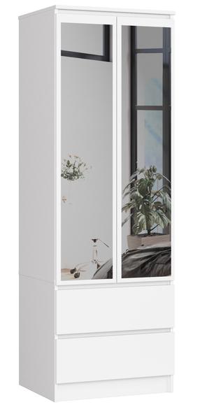 Prieškambario spinta Akord, balta sp., 51 cm x 60 cm x 180 cm