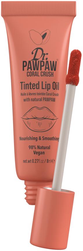 Lūpų aliejus Dr. Paw Paw Tinted, 8 ml, coral crush