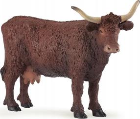Žaislinė figūrėlė Papo Salers Cow 427512, 13 cm, ruda sp.