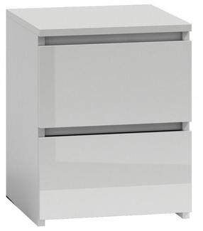 Naktinis staliukas M2 Malwa, balta/šviesiai pilka, 30 cm x 30 cm x 40 cm
