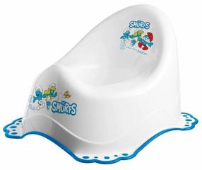 Naktspodiņš Maltex Smurfs, polipropilēns (pp), zila krās./balta krās., 22.5 cm x 35.5 cm x 30 cm