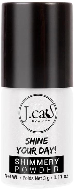Highlighter J.Cat Beauty Shine Your Day! Shimmery Powder, 136 snoe white, 3 g