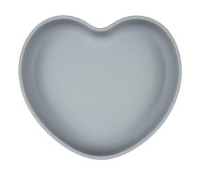 Тарелочки Canpol Babies Suction Plate Heart, 300 мл, 6+ мес., силикон, синий цв.