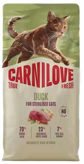 Kuiv kassitoit Carnilove True Fresh Duck, pardiliha, 6 kg