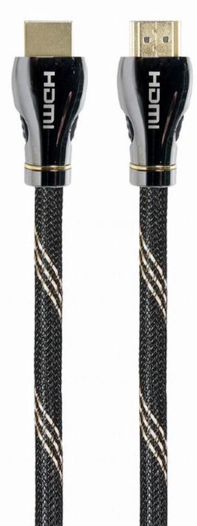 Kabelis Gembird Cablexpert Premium Series CCBP-HDMI8K-1M HDMI 2.1 Vīrietis, HDMI 2.1 Vīrietis, 1 m, melna krās.