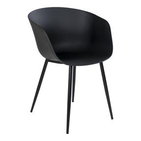 Valgomojo kėdė House Nordic Roda, matinė, juoda sp., 53 cm x 54.5 cm x 79 cm