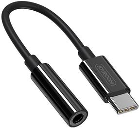 Adapteris Joyroom Type C to 3.5mm Jack SH-C1 USB Type-C, Jack 3.5, melna krās.