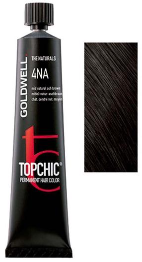 Kраска для волос Goldwell Topchic, medium ash brown цв., 4NA, 60 мл