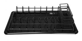 Indų džiovykla King Hoff Cutlery Rack, 38 cm x 24 cm x 9 cm, metalas, juoda sp.