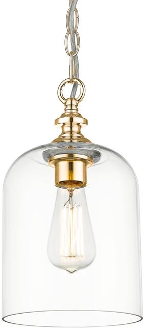 Lampa karināms CosmoLight Prague P01909AU, E27, 1 x 40 W, caurspīdīga krās. / zelta krās.