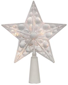 Eglīšu galotne, balta krās., 19 cm, plastmasa