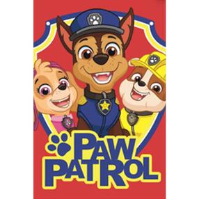  Vaikiškas rankšluostis Paw Patrol RDE-86, mėlyna sp./raudona sp., 50 cm x 30 cm