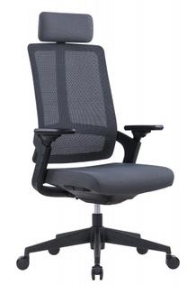 Darba krēsls Up Up Monaco CH-320A, 62.5 x 56 x 115 - 123 cm, melna krās.