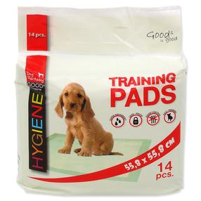 Palutė šunims Plaček Training Pads 783656, 55.8 cm x 55.8 cm, 14 vnt. balta sp.