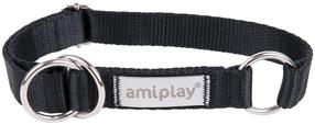 Antkaklis šunims Amiplay Samba, juoda sp., 400 - 600 mm x 25 mm, 40-60