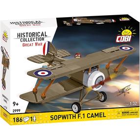 Konstruktorius Cobi Historical Collection Sopwith F.1 Camel 2999, 186 vnt., ruda sp.
